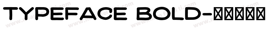 Typeface Bold字体转换